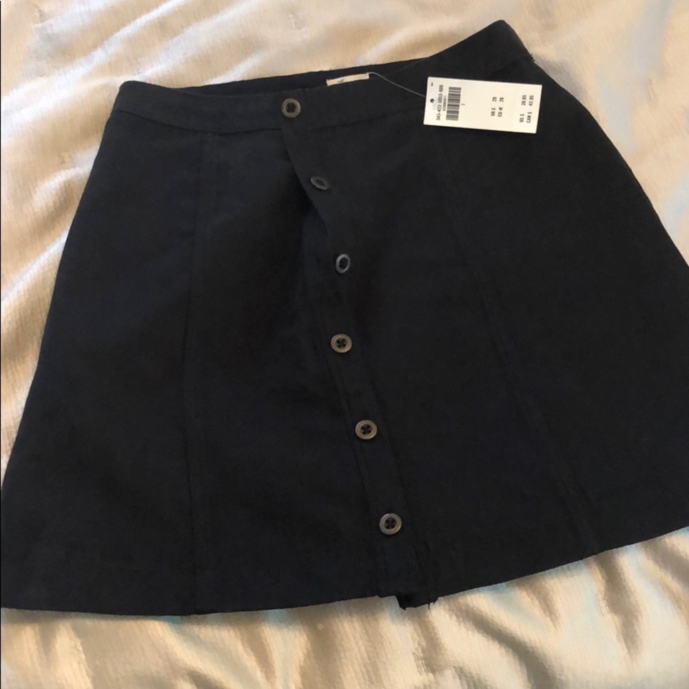 Hollister new with tags skirt Black suede